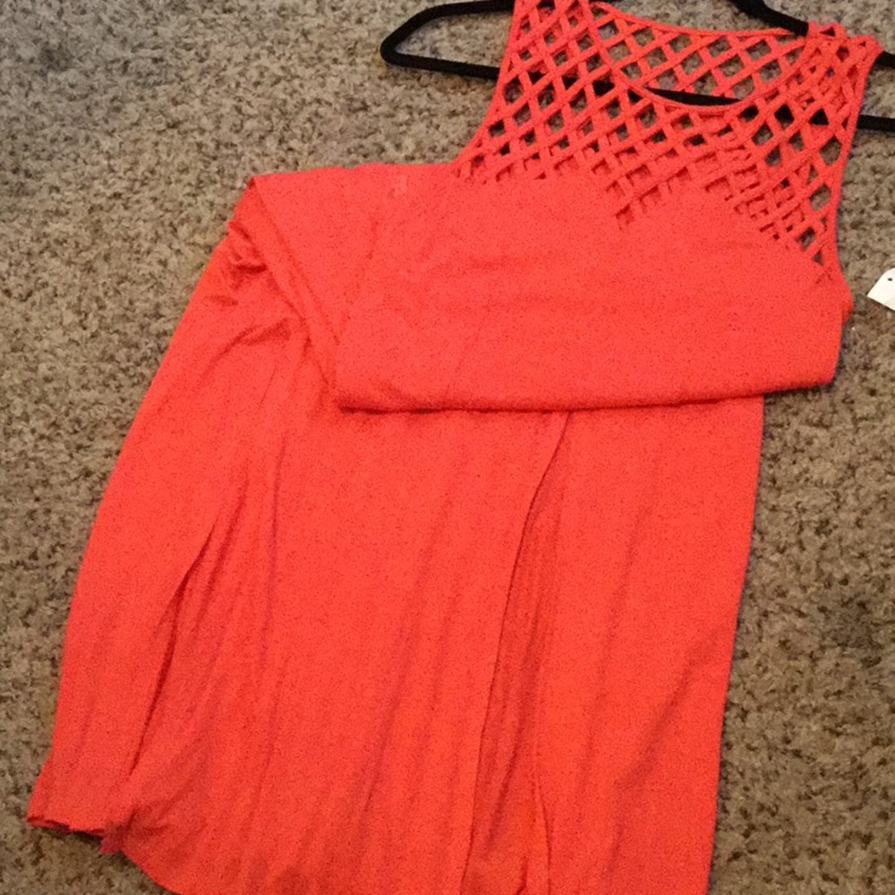 Orange maxi dress
